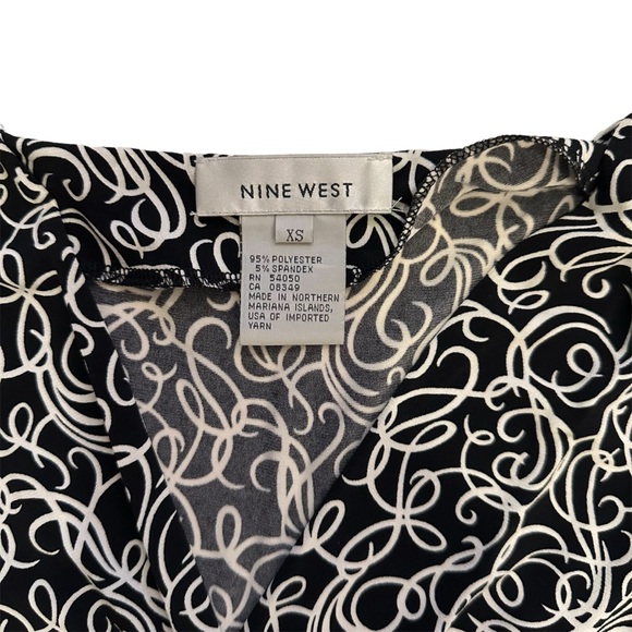 NINE WEST Women’s Black and White Dress Size XS - Picture 4 of 4